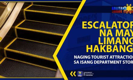 ESCALATOR NA MAY LIMANG HAKBANG, NAGING TOURIST ATTRACTION SA ISANG DEPARTMENT STORE