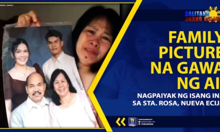 FAMILY PICTURE NA GAWA NG AI, NAGPAIYAK NG ISANG INA SA STA. ROSA, NUEVA ECIJA