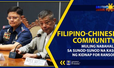 FILIPINO-CHINESE COMMUNITY MULING NABAHALA SA SUNOD SUNOD NA KASO NG KIDNAP FOR RANSOM
