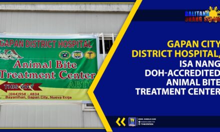 GAPAN CITY DISTRICT HOSPITAL, ISA NANG DOH-ACCREDITED ANIMAL BITE TREATMENT CENTER