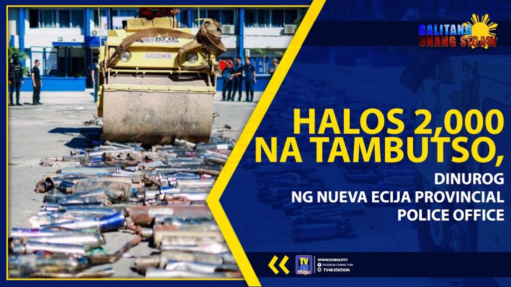 HALOS 2,000 NA TAMBUTSO, DINUROG NG NUEVA ECIJA PROVINCIAL POLICE OFFICE