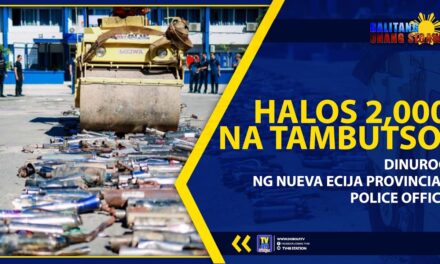 HALOS 2,000 NA ILEGAL NA TAMBUTSO, DINUROG NG NUEVA ECIJA PROVINCIAL POLICE OFFICE