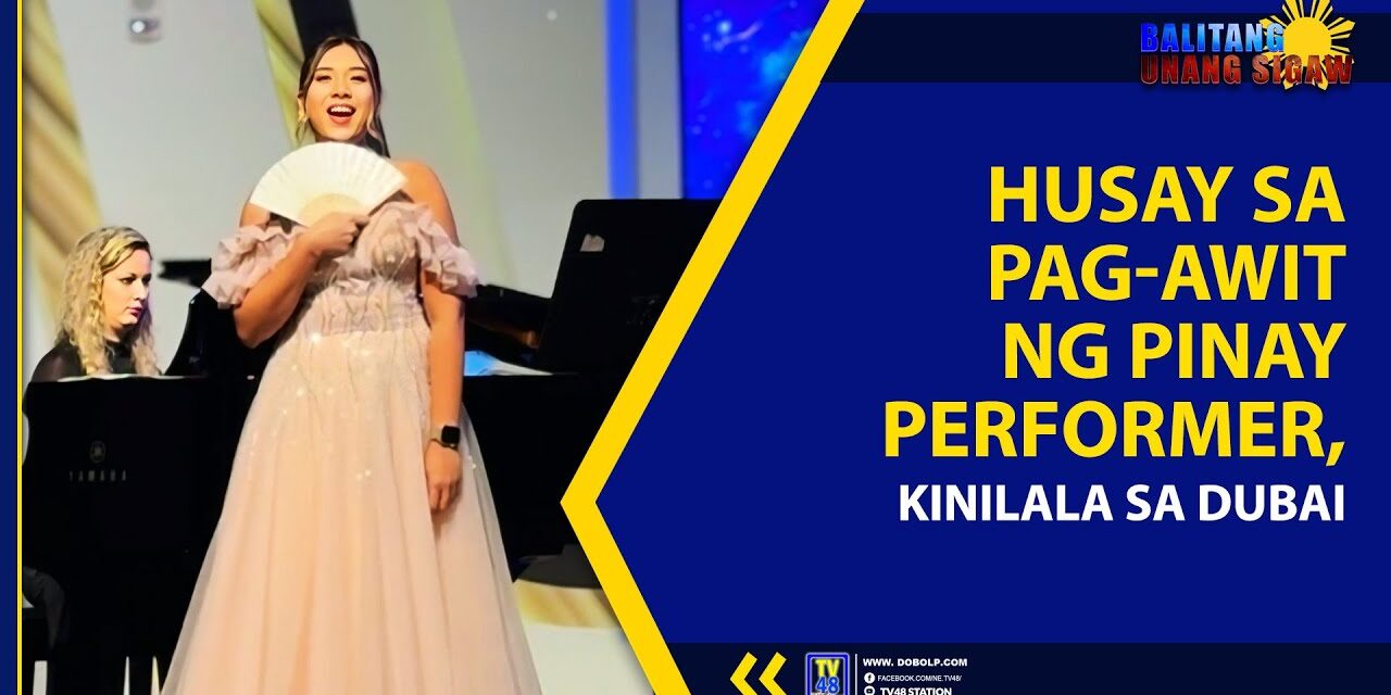 HUSAY SA PAG-AWIT NG PINAY PERFORMER, KINILALA SA DUBAI