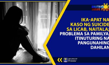 IKA-APAT NA KASO NG SUICIDE SA LICAB, NAITALA