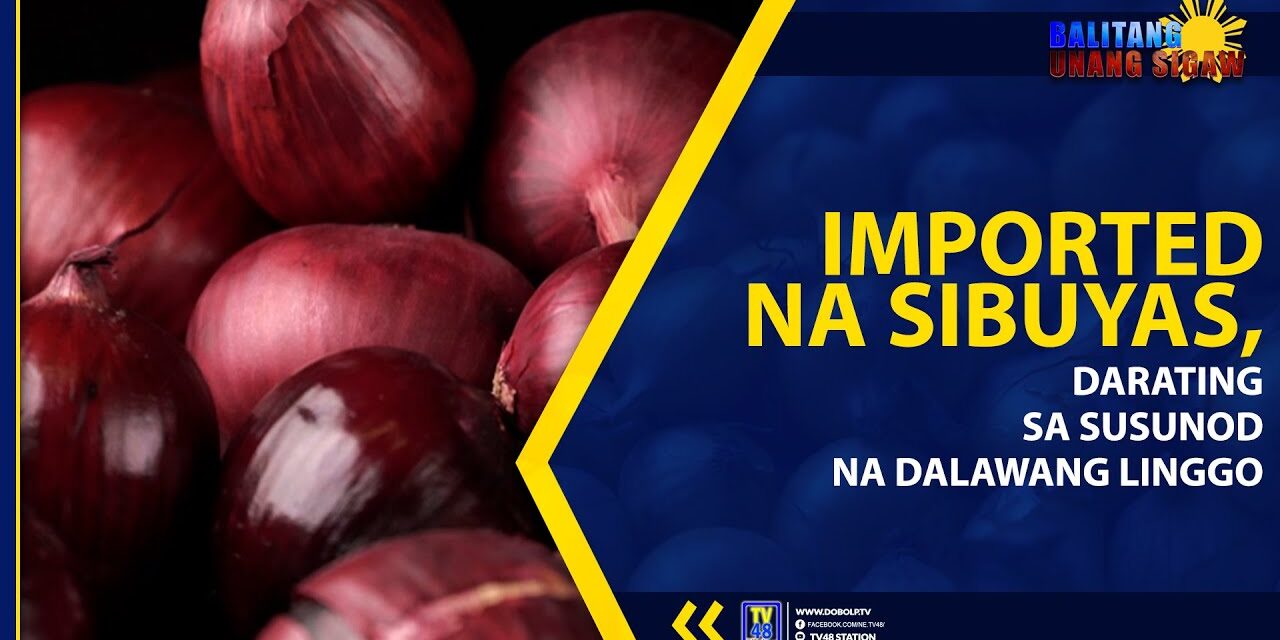 IMPORTED NA SIBUYAS, DARATING SA SUSUNOD NA DALAWANG LINGGO