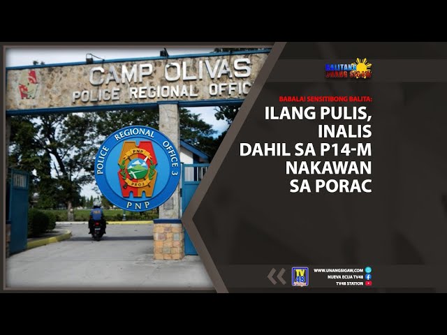 Ilang Pulis, Inalis Dahil sa ₱14-M nakawan sa Porac