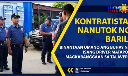 KONTRATISTA, NANUTOK NG BARIL; BINANTAAN UMANO ANG BUHAY NG ISANG DRIVER MATAPOS MAGKABANGGAAN SA TALAVERA