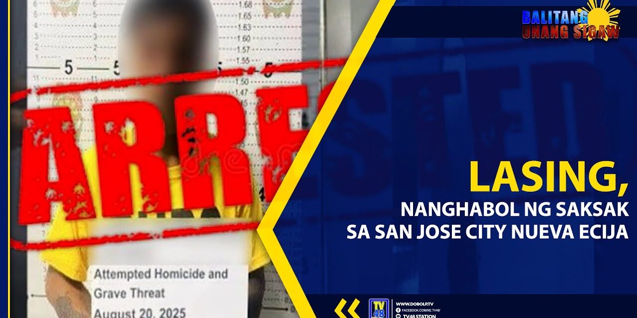 LASING, NANGHABOL NG SAKSAK SA SAN JOSE CITY NUEVA ECIJA