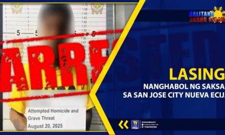 LASING, NANGHABOL NG SAKSAK SA SAN JOSE CITY NUEVA ECIJA