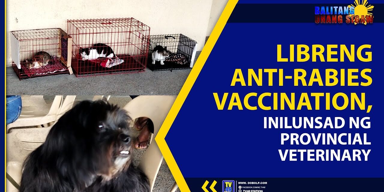LIBRENG ANTI-RABIES VACCINATION, INILUNSAD NG PROVINCIAL VETERINARY
