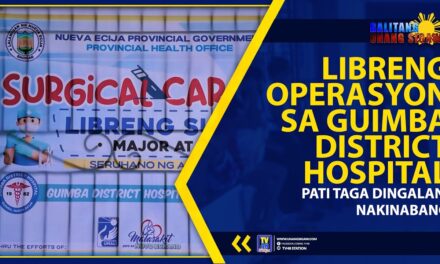LIBRENG OPERASYON SA GUIMBA DISTRICT HOSPITAL PATI TAGA DINGALAN, NAKINABANG