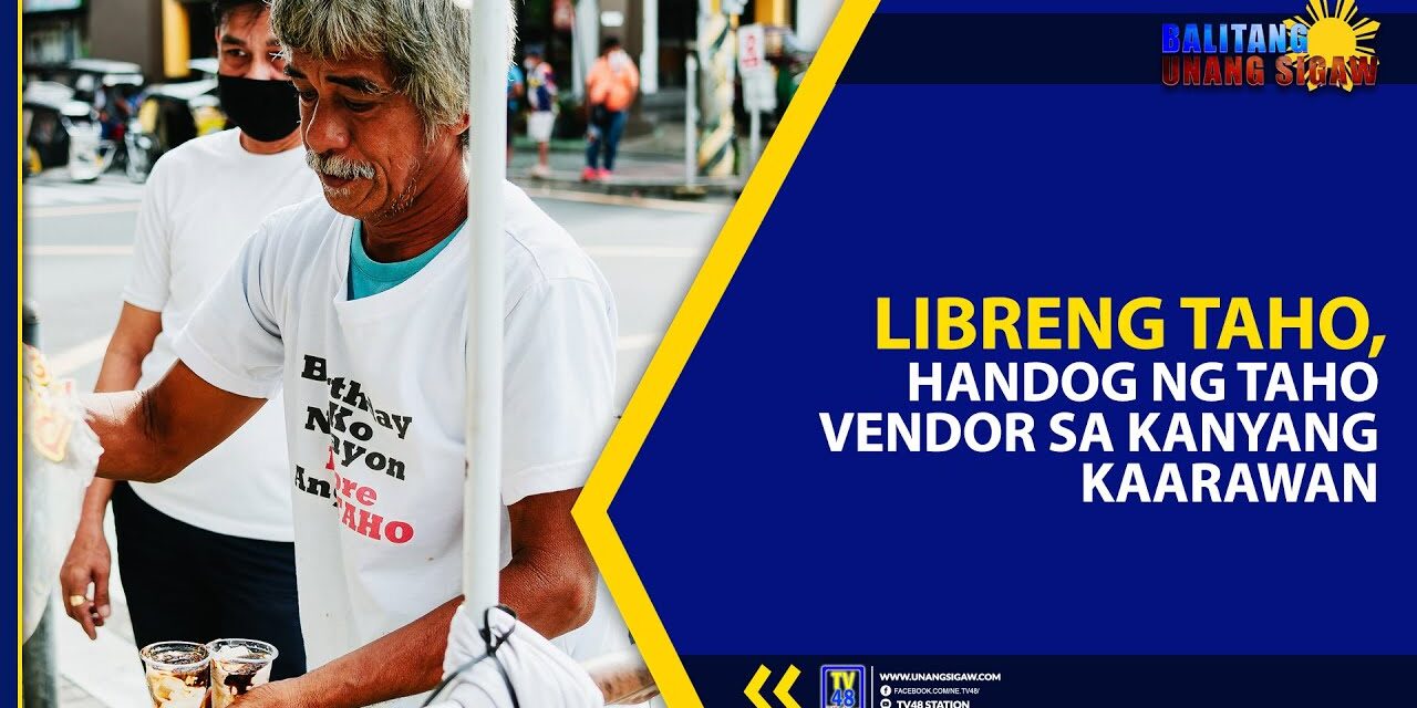 LIBRENG TAHO, HANDOG NG TAHO VENDOR SA KANYANG KAARAWAN