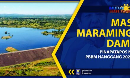 MAS MARAMING DAM, PINAPATAPOS NI PBBM HANGGANG 2028