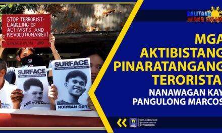 MGA AKTIBISTANG PINARATANGANG TERORISTA, NANAWAGAN KAY PANGULONG MARCOS
