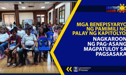 MGA BENEPISYARYO NG PAMIMILI NG PALAY NG KAPITOLYO, NAGKAROON NG PAG-ASANG MAGPATULOY SA PAGSASAKA