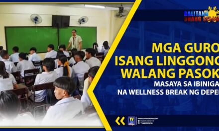 MGA GURO, ISANG LINGGONG WALANG PASOK; MASAYA SA IBINIGAY NA WELLNESS BREAK NG DEPED