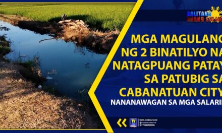 MGA MAGULANG NG 2 BINATILYO NA NATAGPUANG P̶A̶T̶A̶Y̶ SA PATUBIG SA CABANATUAN CITY, NANANAWAGAN SA MGA SALARIN