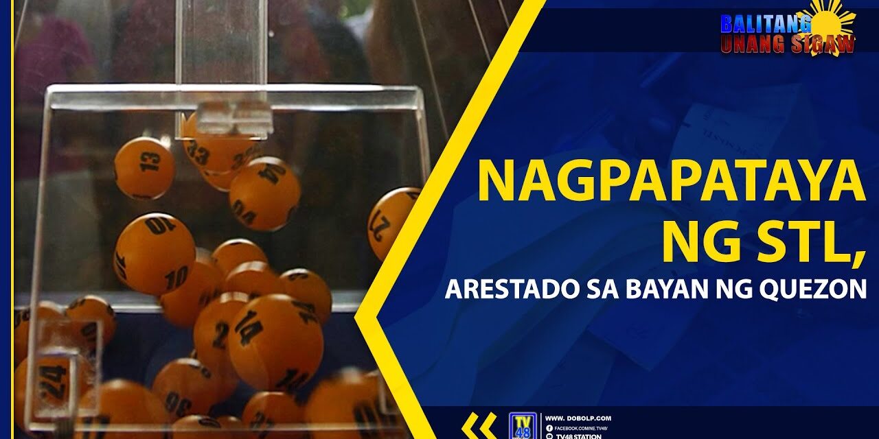 NAGPAPATAYA NG STL, ARESTADO SA BAYAN NG QUEZON