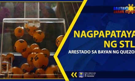 NAGPAPATAYA NG STL, ARESTADO SA BAYAN NG QUEZON