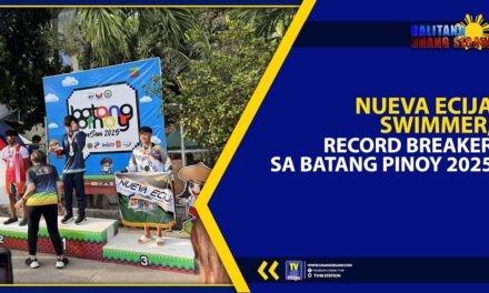 NUEVA ECIJA SWIMMER, RECORD BREAKER SA BATANG PINOY 2025