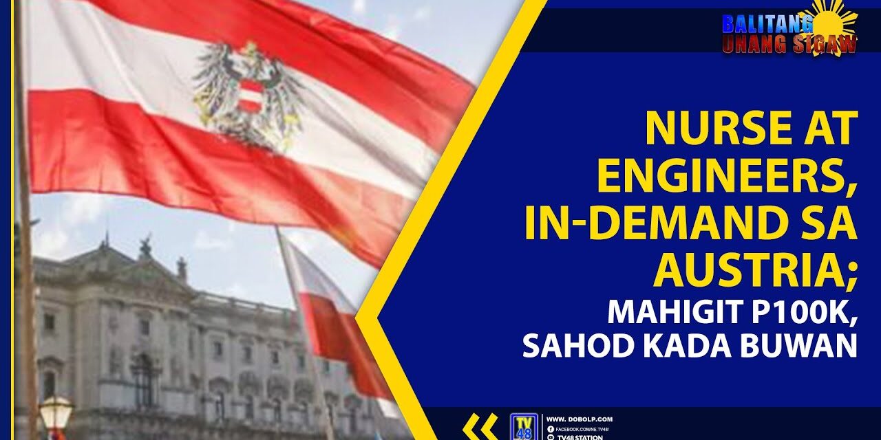 NURSES AT ENGINEERS, IN-DEMAND SA AUSTRALIA; MAHIGIT P100K, SAHOD KADA BUWAN