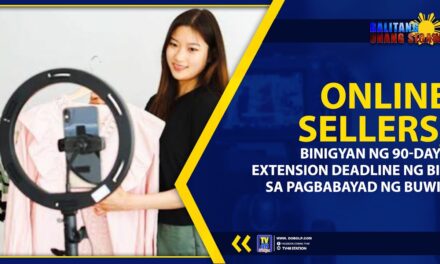 ONLINE SELLERS, BINIGYAN NG 90-DAYS EXTENSION DEADLINE NG BIR SA PAGBABAYAD NG BUWIS