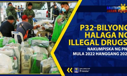 P32-BILYONG HALAGA NG ILLEGAL DRUGS, NAKUMPISKA NG PNP MULA 2022 HANGGANG 2024