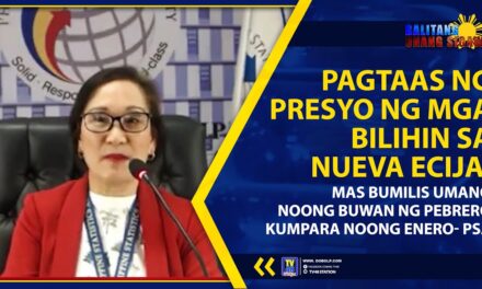 PAGTAAS NG PRESYO NG MGA BILIHIN SA NUEVA ECIJA, MAS BUMILIS UMANO NOONG BUWAN NG PEBRERO KUMPARA NOONG ENERO- PSA