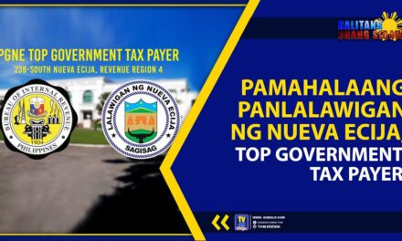 PAMAHALAANG PANLALAWIGAN NG NUEVA ECIJA, TOP GOVERNMENT TAX PAYER