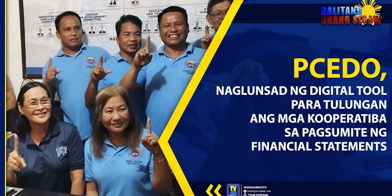 PCEDO, NAGLUNSAD NG DIGITAL TOOL PARA TULUNGAN ANG MGA KOOPERATIBA SA PAGSUMITE NG FINANCIAL STATEMENTS