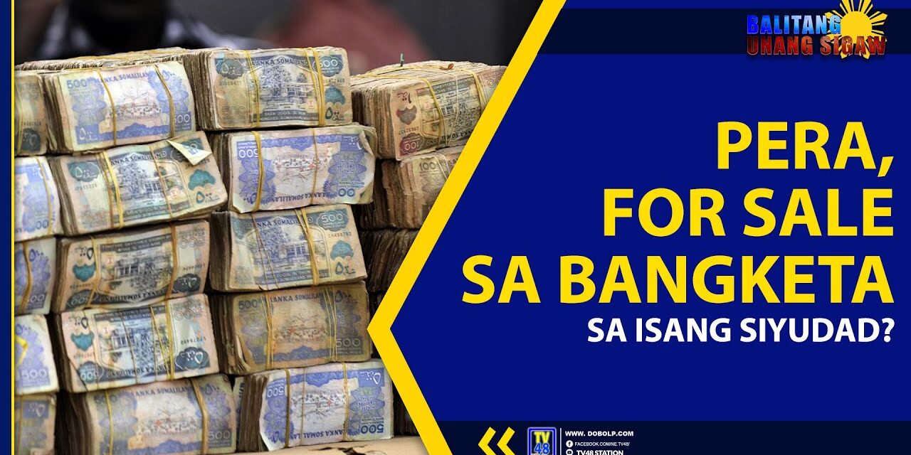 PERA, FOR SALE SA BANGKETA SA ISANG SIYUDAD?