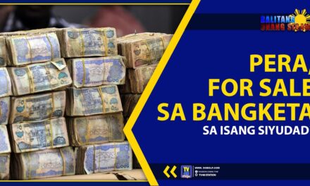 PERA, FOR SALE SA BANGKETA SA ISANG SIYUDAD?