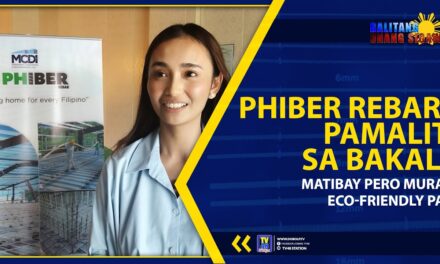 PHIBER REBAR, PAMALIT SA BAKAL; MATIBAY PERO MURA, ECO-FRIENDLY PA!