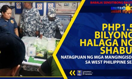 PHP1.5 BILYONG HALAGA NG SHABU, NATAGPUAN NG MGA MANGINGISDA SA WEST PHILIPPINE SEA