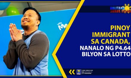 PINOY IMMIGRANT SA CANADA, NANALO NG P4.64 BILYON SA LOTTO