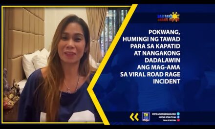 POKWANG, HUMINGI NG TAWAD PARA SA KAPATID AT NANGAKONG DADALAWIN ANG MAG-AMA SA VIRAL ROAD RAGE INCIDENT