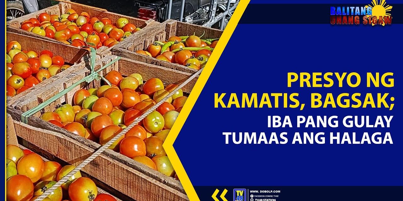 PRESYO NG KAMATIS, BAGSAK; IBA PANG GULAY TUMAAS ANG HALAGA