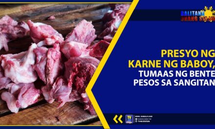 PRESYO NG KARNE NG BABOY, TUMAAS NG BENTE PESOS SA SANGITAN