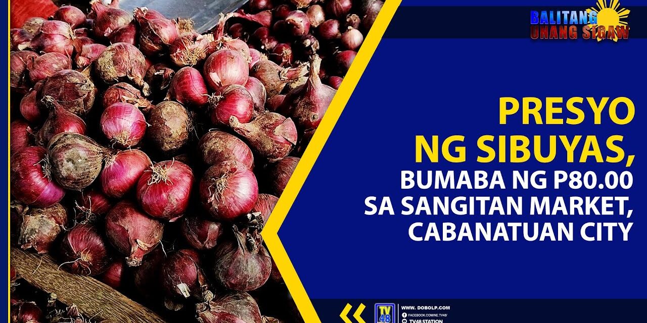 PRESYO NG SIBUYAS, BUMABA NG P80.00 SA SANGITAN MARKET, CABANATUAN CITY