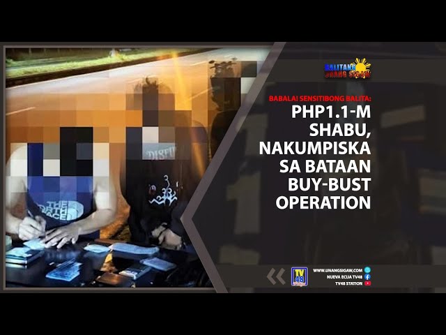 Php1.1-M shabu, nakumpiska sa Bataan buy-bust operation