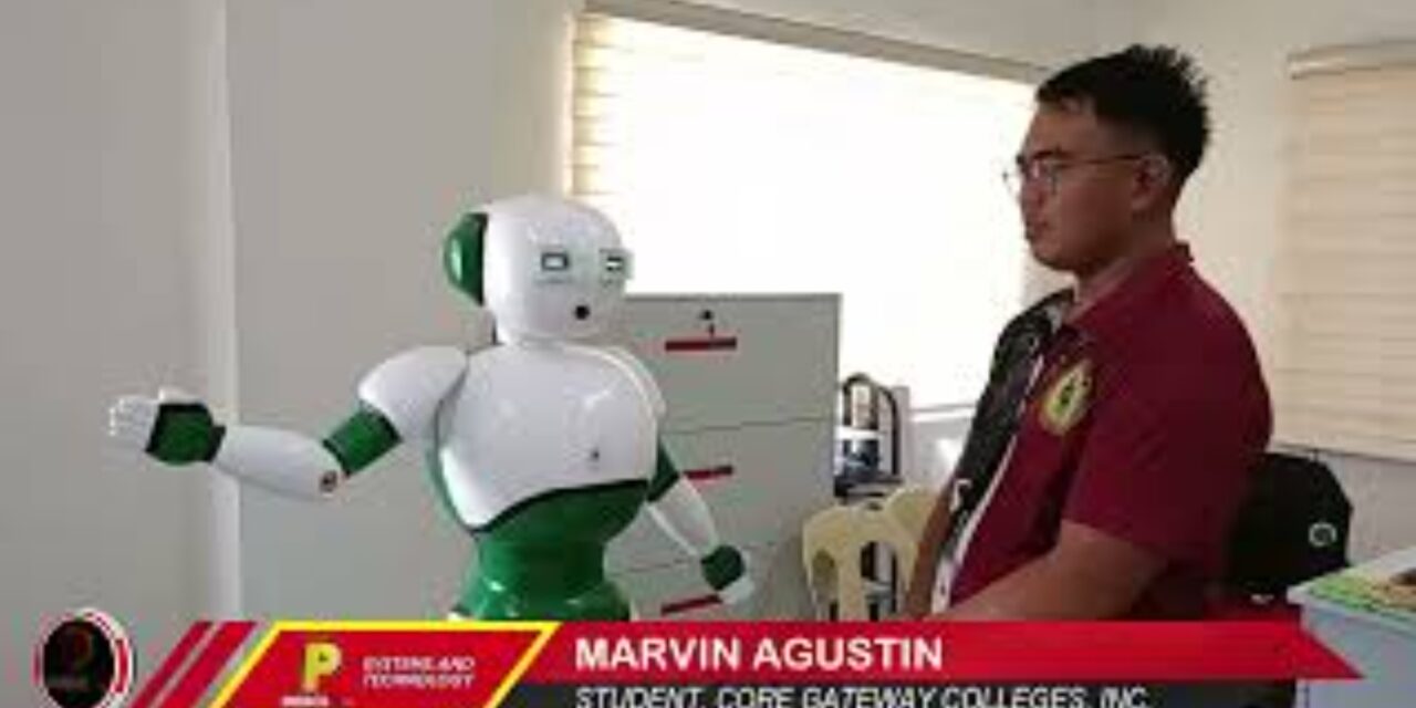 ROBOT, NAIMBENTO NG COMSCI STUDENTS NG CORE GATEWAY COLLEGES SA SAN JOSE CITY