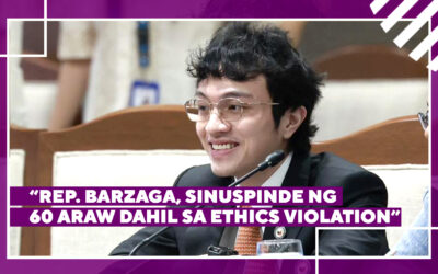 “Rep. Barzaga, Sinuspinde ng 60 Araw Dahil sa Ethics Violation”