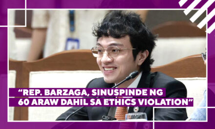 “Rep. Barzaga, Sinuspinde ng 60 Araw Dahil sa Ethics Violation”