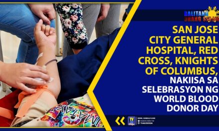 SAN JOSE CITY GENERAL HOSPITAL, RED CROSS, KNIGHTS OF COLUMBUS, NAKIISA SA SELEBRASYON NG WORLD BLOOD DONOR DAY