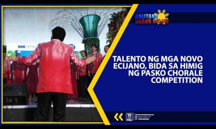 TALENTO NG MGA NOVO ECIJANO, BIDA SA HIMIG NG PASKO CHORALE COMPETITION