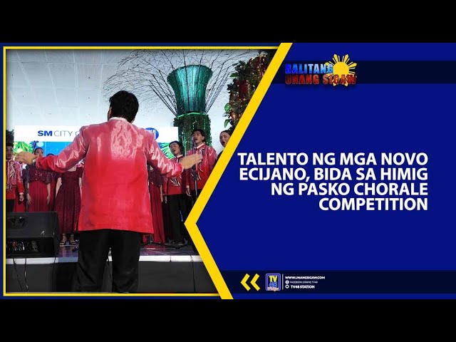 TALENTO NG MGA NOVO ECIJANO, BIDA SA HIMIG NG PASKO CHORALE COMPETITION