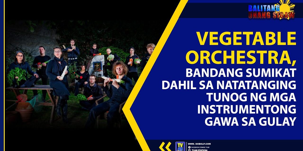 VEGETABLE ORCHESTRA, BANDANG SUMIKAT DAHIL SA NATATANGING TUNOG NG MGA INSTRUMENTONG GAWA SA GULAY