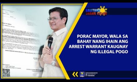 PORAC MAYOR, WALA SA BAHAY NANG IHAIN ANG ARREST WARRANT KAUGNAY NG ILLEGAL POGO