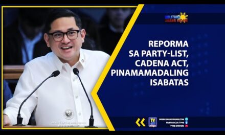 REPORMA SA PARTY-LIST, CADENA ACT, PINAMAMADALING ISABATAS