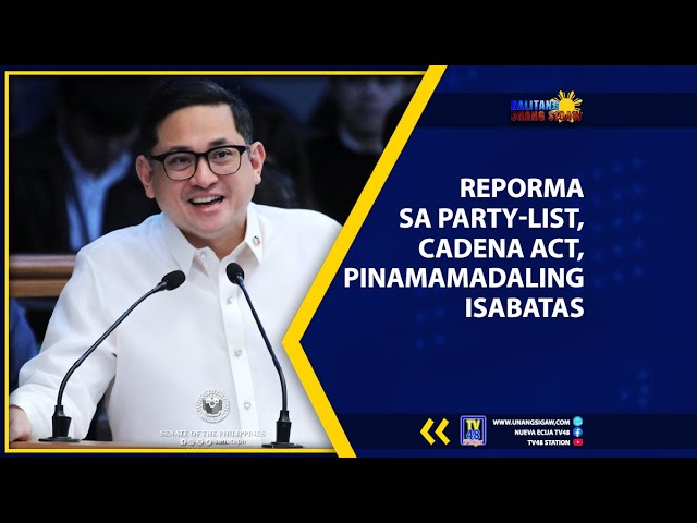 REPORMA SA PARTY-LIST, CADENA ACT, PINAMAMADALING ISABATAS